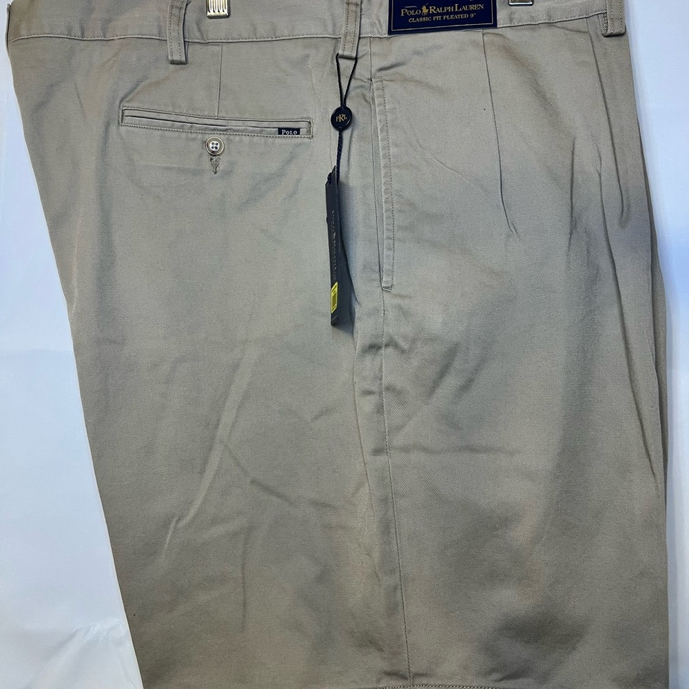 NWT Polo by Ralph Lauren Men’s Classic Fit Casual Preppy Khaki Shorts - 42
